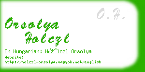 orsolya holczl business card